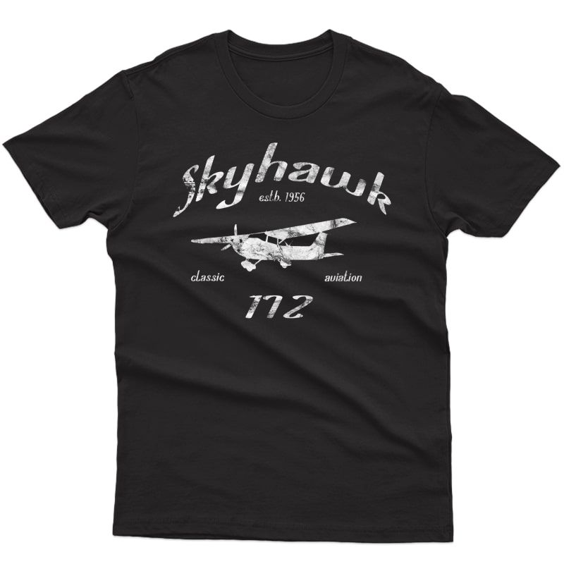 172 Skyhawk Airplane Classic Vintage Aviation Private Pilot T-shirt