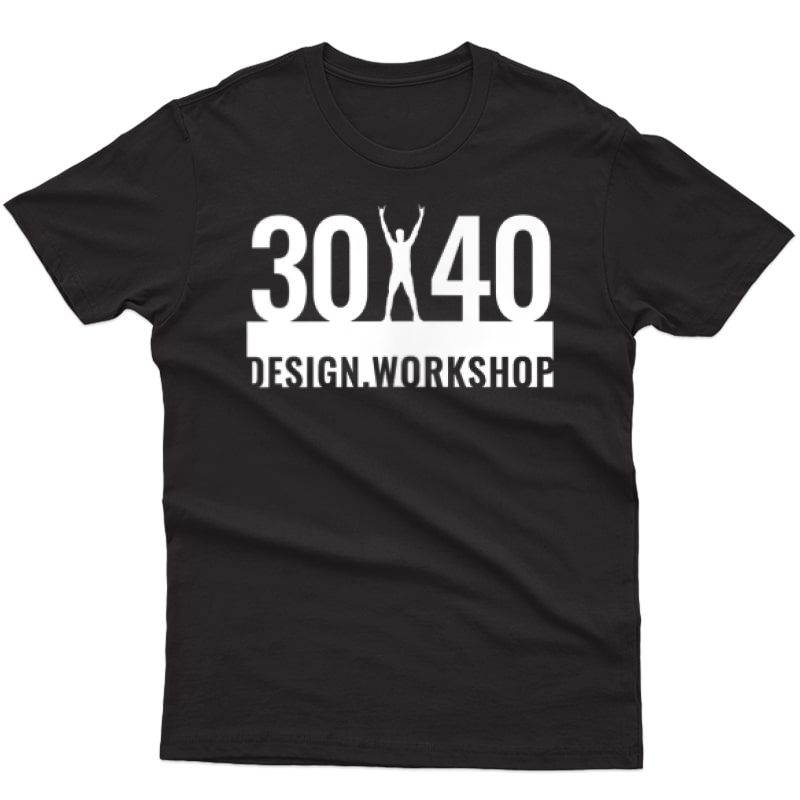 30x40 Design Workshop Logo T-shirt - Architect Silhouette