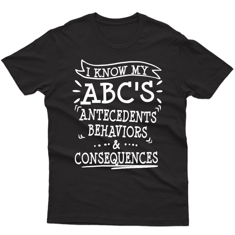 Aba Applied Behavior Therapist Funny Thank You Analyst Gift Premium T-shirt