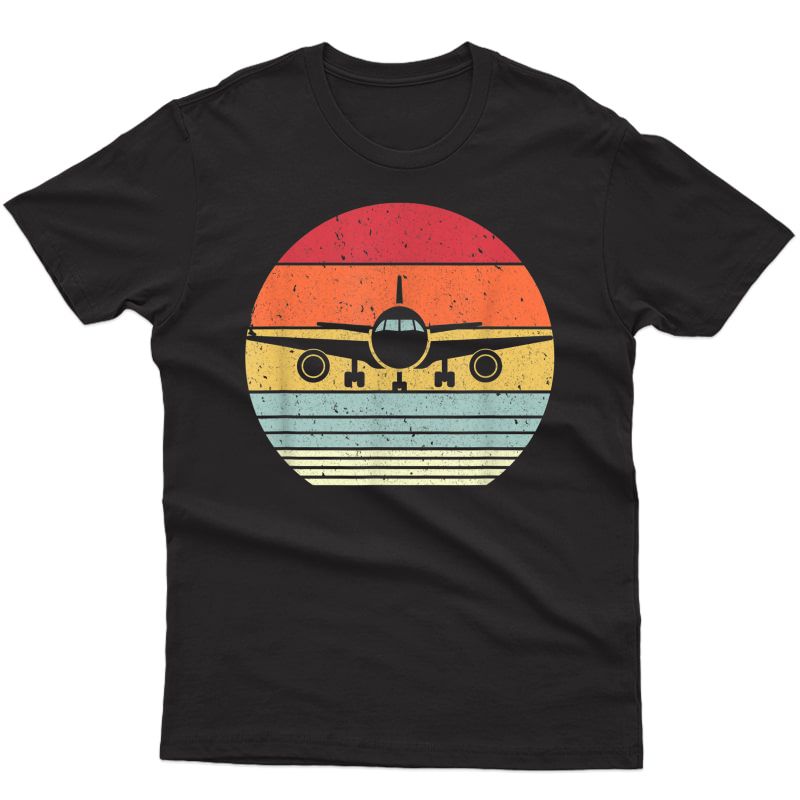 Airplane Shirt. Retro Style Pilot T-shirt