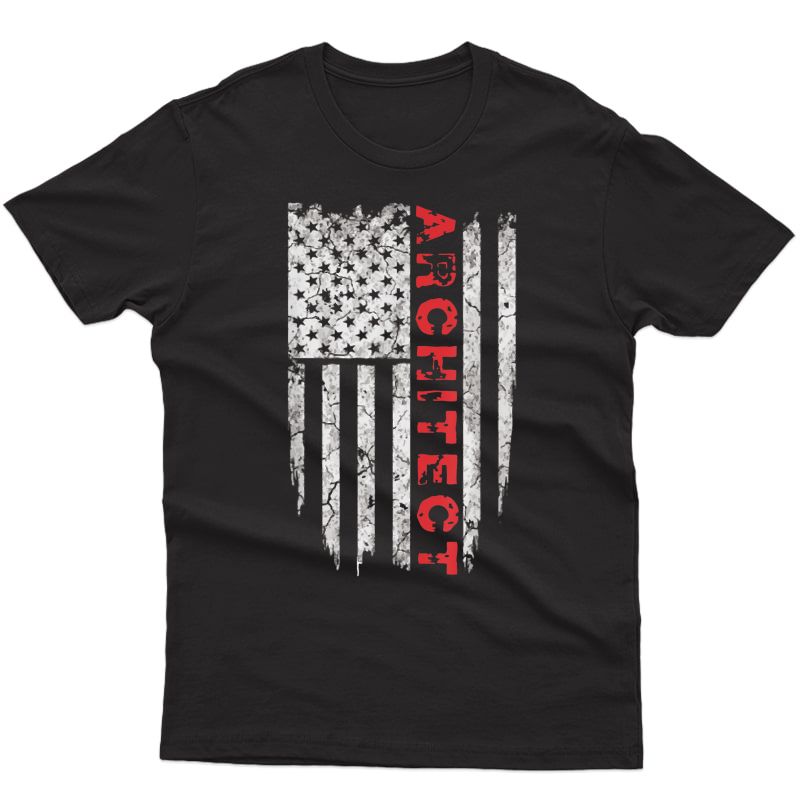 American Architect T-shirt Proud Architect Usa Ts