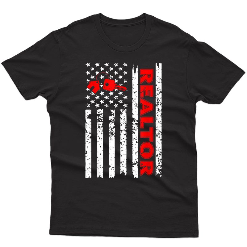 -american Flag-realtor- Life- T Shirt For 