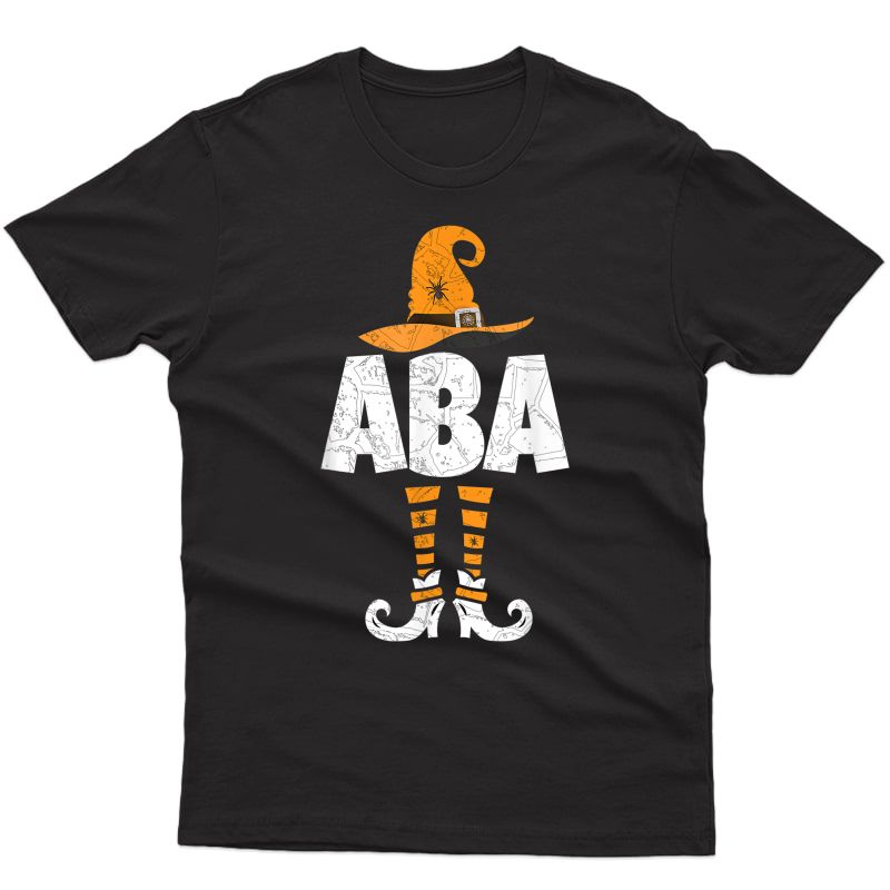 Applied Behavior Analyst Aba Therapist Halloween Themed T-shirt