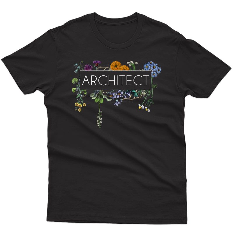 Architect Botanicals Shirt Vintage Herbarium Flowers