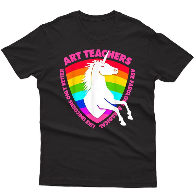 Art Tea Unicorn Artist Gift For Teas & Student T-shirt