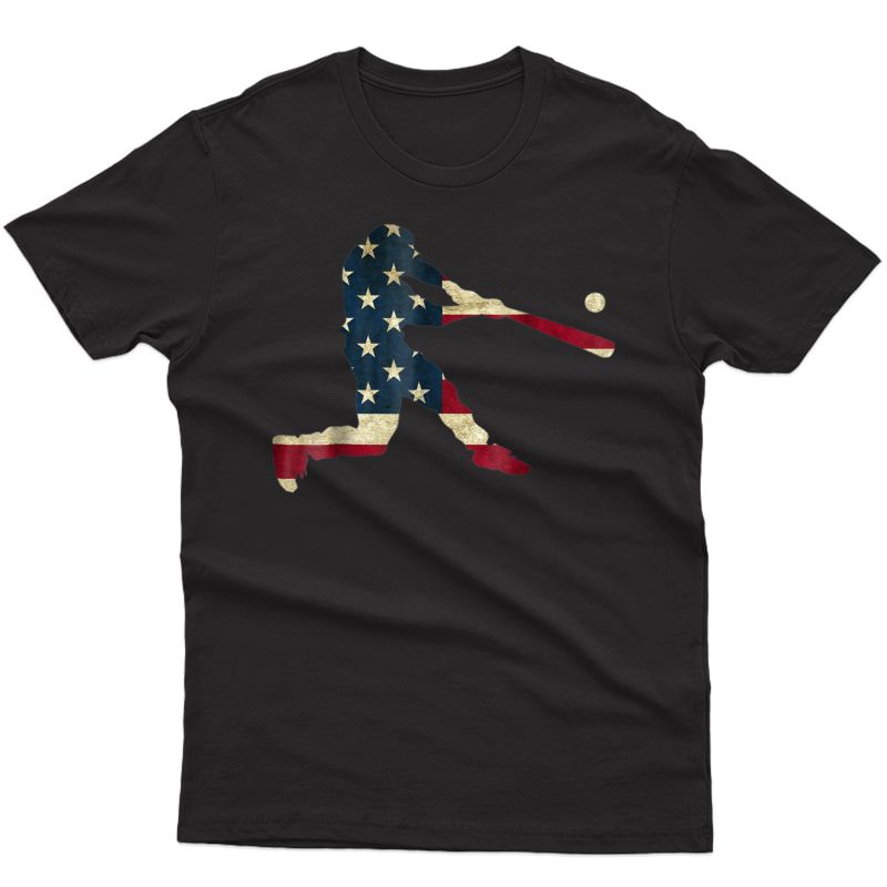 Baseball Shirt American Flag Traditions Baseballin Graphic