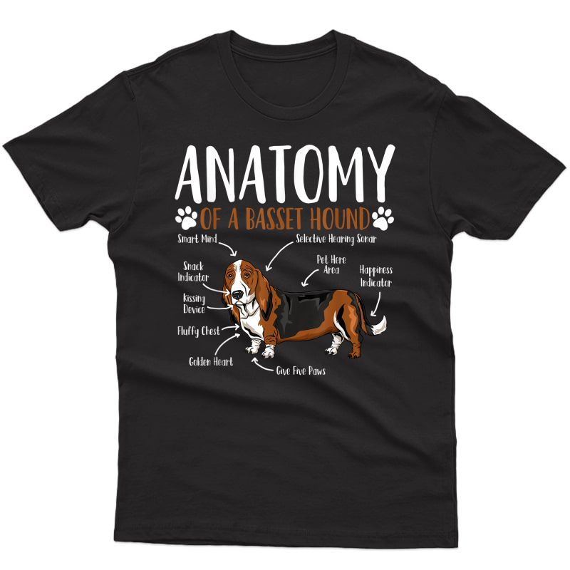 Basset Hound Dog Anatomy T-shirt