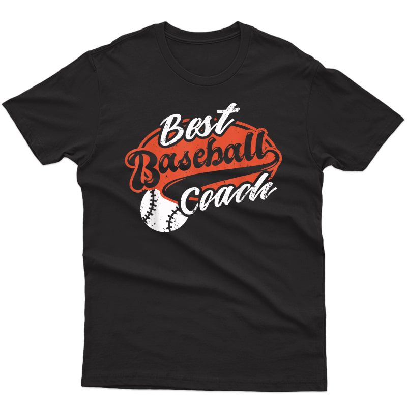 Best Baseball Coach Shirt Vintage T-shirt