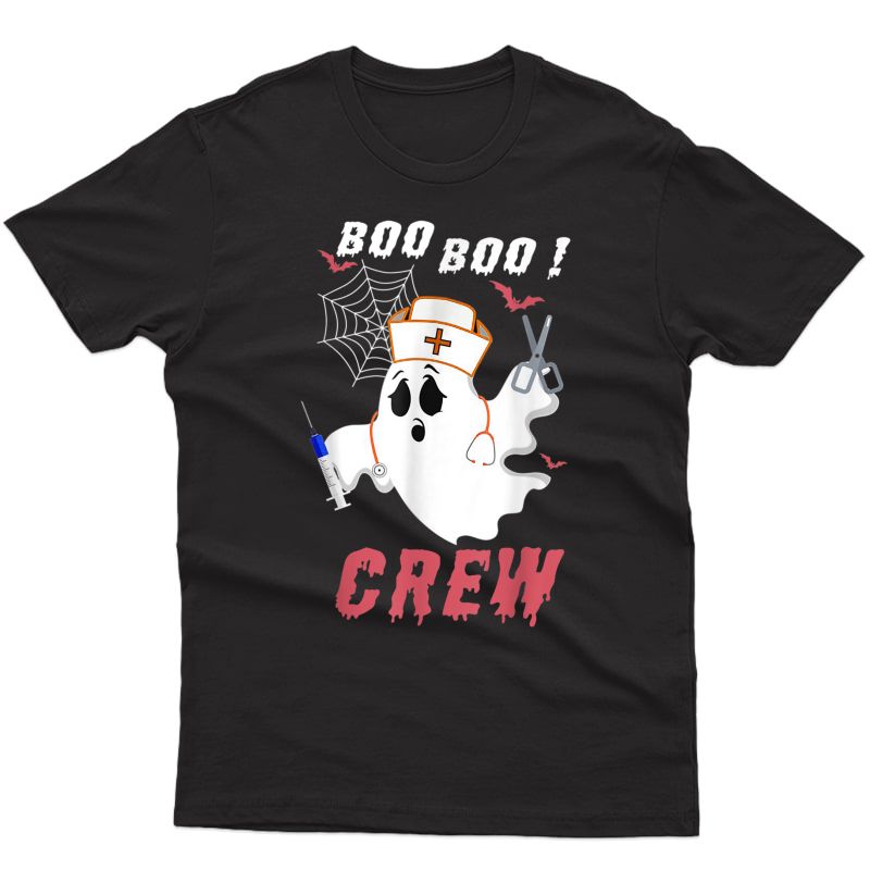 Boo Boo Crew Nurse Ghost T-shirt Halloween Costume Gift T-shirt