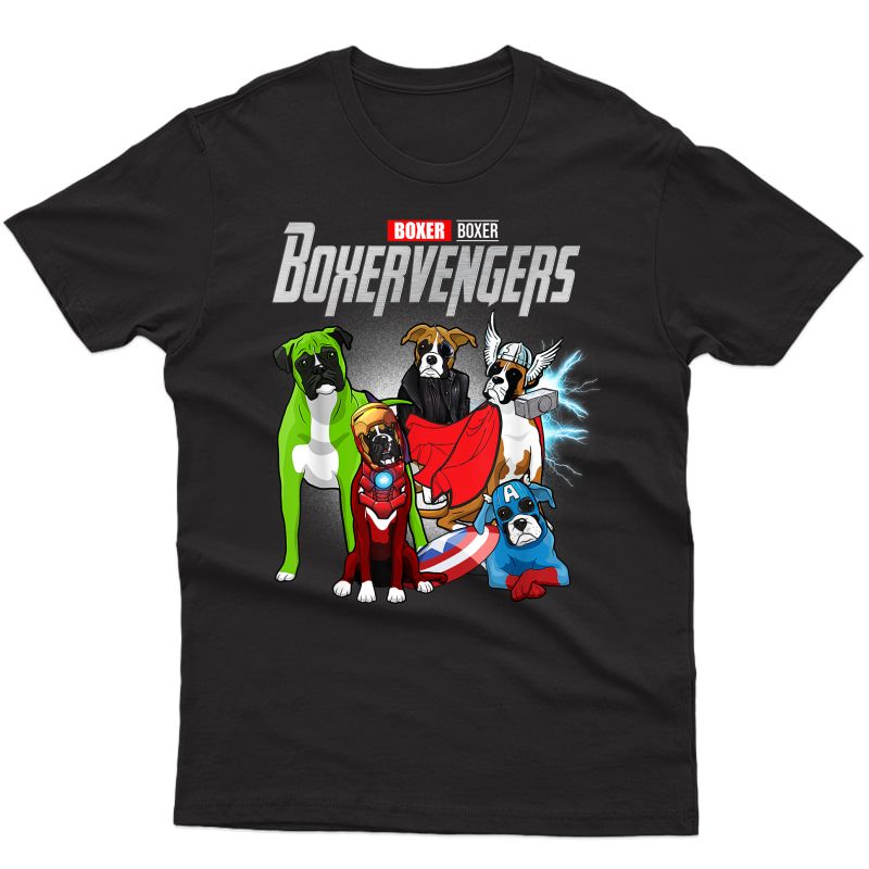 Boxervengers T-shirt Funny Dog Boxer Shirt Gift