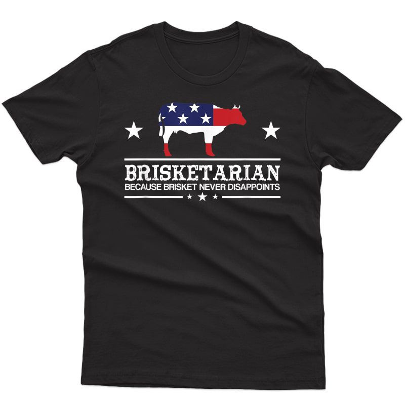 Brisketarian Patriot Grilling Brisket Smoker Grill Funny Bbq T-shirt