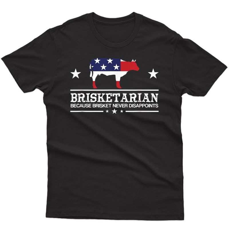 Brisketarian Patriot Grilling Brisket Smoker Grill Funny Bbq T-shirt