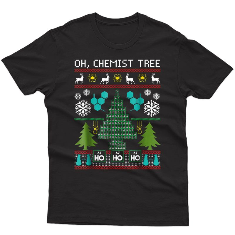 Chemist Tree Shirt Oh Chemistry Tree Christmas T-shirt