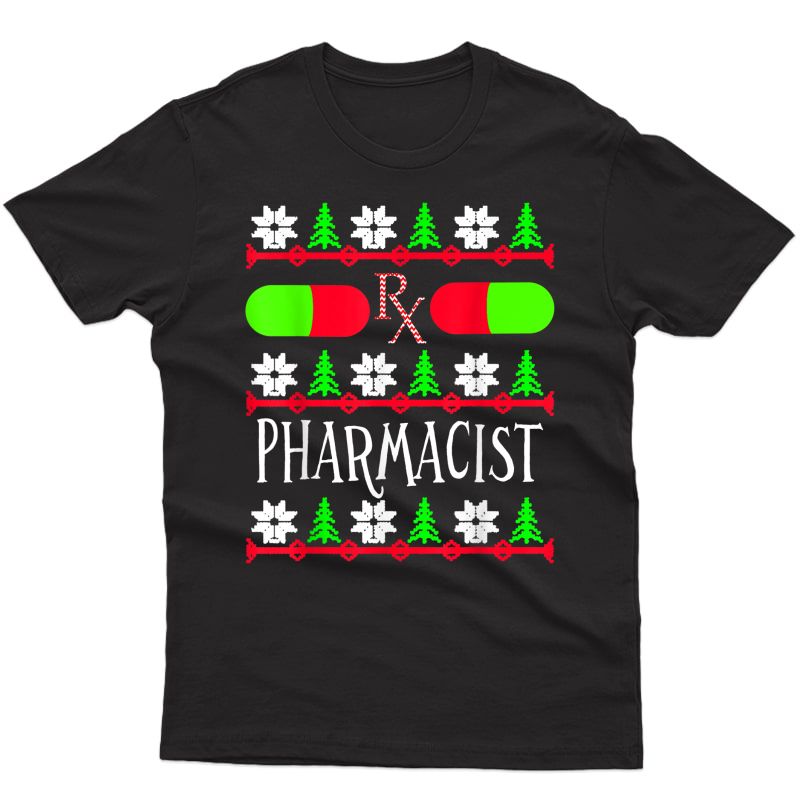 Christmas Pharmacist Shirt Holiday Pharmacy Gift Tshirt