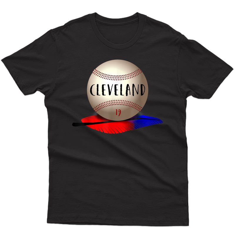 Cleveland Hometown Indian Tribe Tshirt Baseball 19 Logo