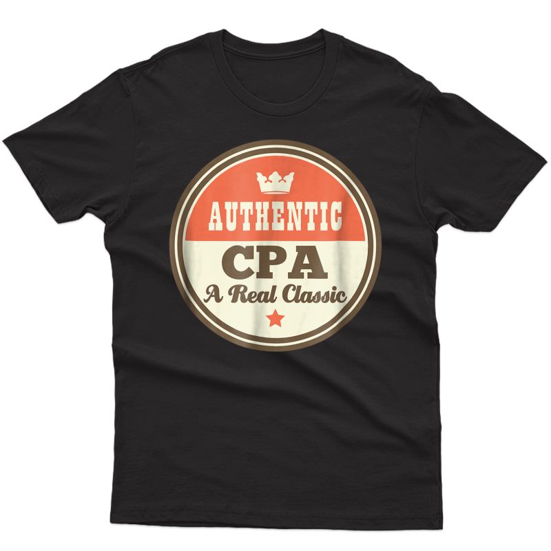 Cpa Shirt Funny Vintage Accountant Job T-shirt
