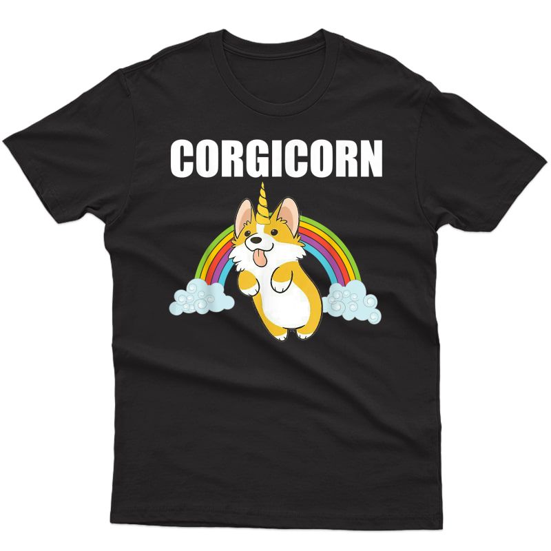 Cute Corgicorn T Shirt | Funny Corgi Lover Shirt Gift