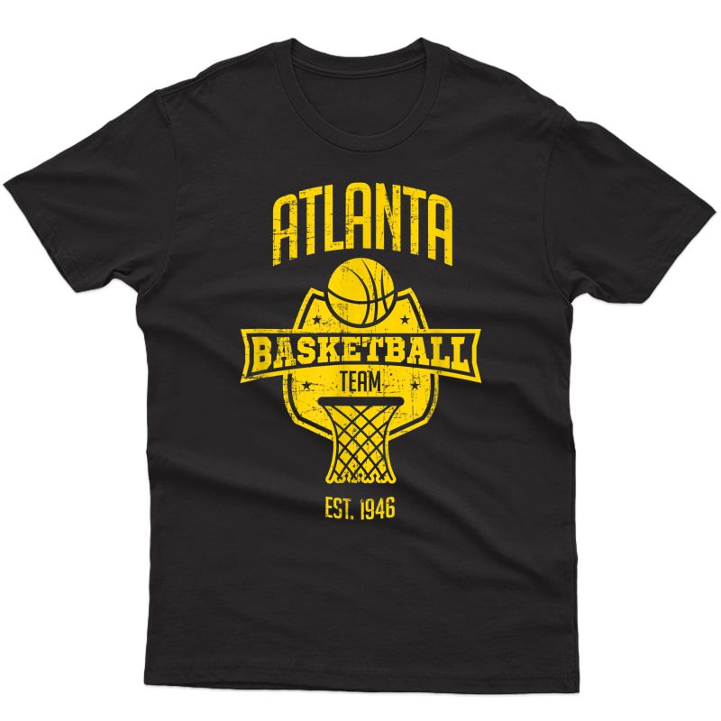 Distressed Hawk Retro Party Tailgate Basketball Fan Gift T-shirt