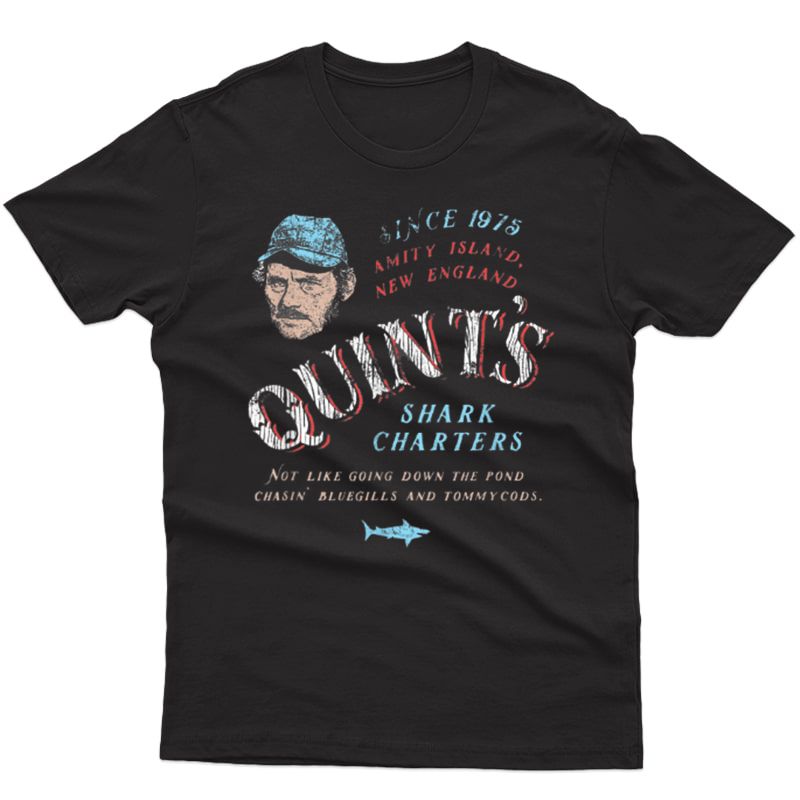 Est 1975 Quint S Shark Fishing Amity Island You T-shirt