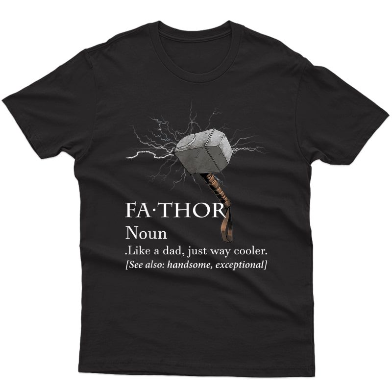 Fathor Like Dad Just Cooler Shirt Papa Dad Father Gift