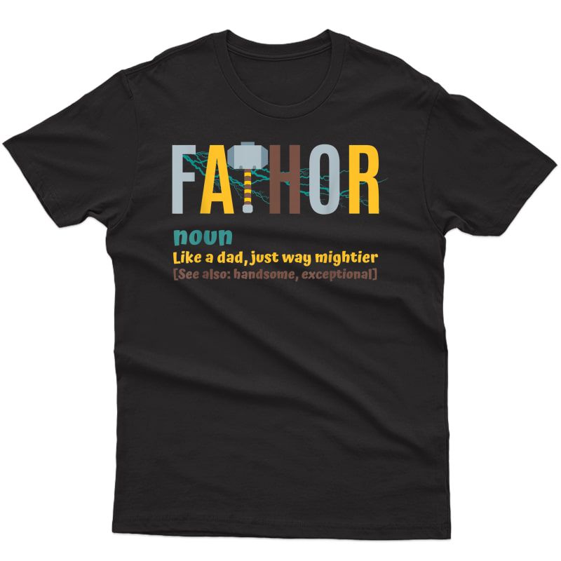 Fathor Tshirts For Father's Day Gift Viking Fathor Hero T-shirt