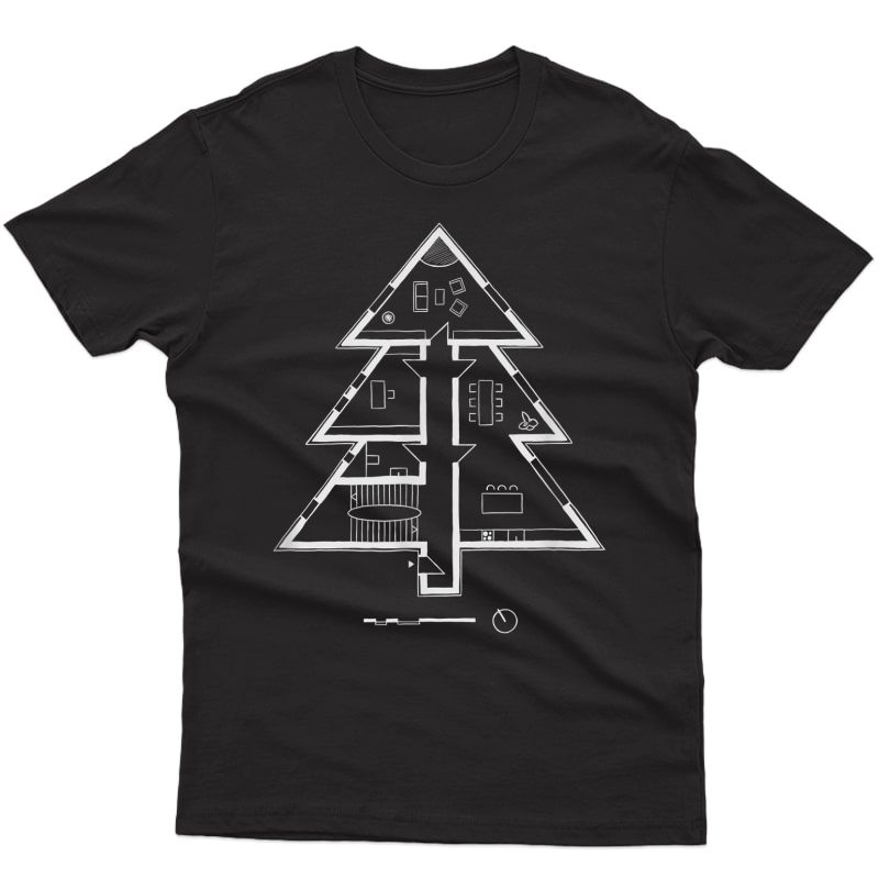 Floorplan House Tree Architect Funny Grafic Art Design Gift T-shirt