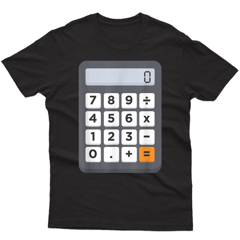 Funny Accountant Halloween Costume Out Math Calculator T-shirt