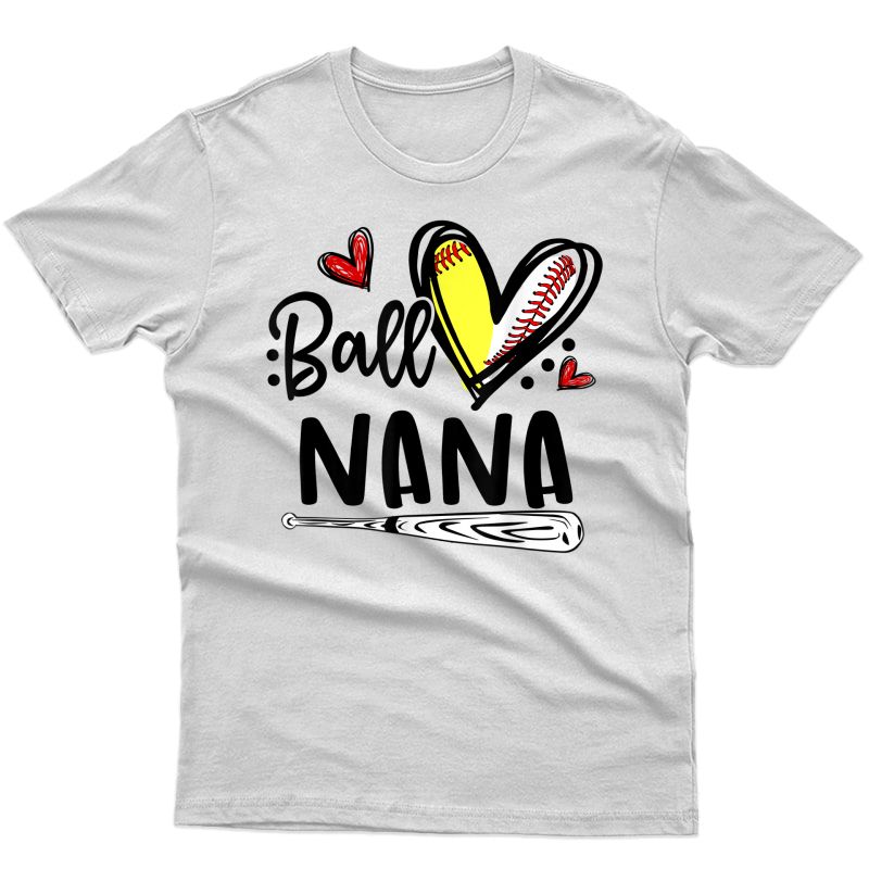 Funny Ball Nana Family Matching Sport Lovers T-shirt