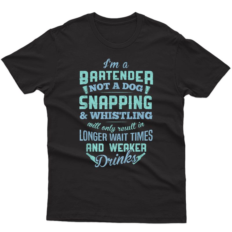 Funny Bartender Be Nice To Bartenders Server Drinks Gift T-shirt