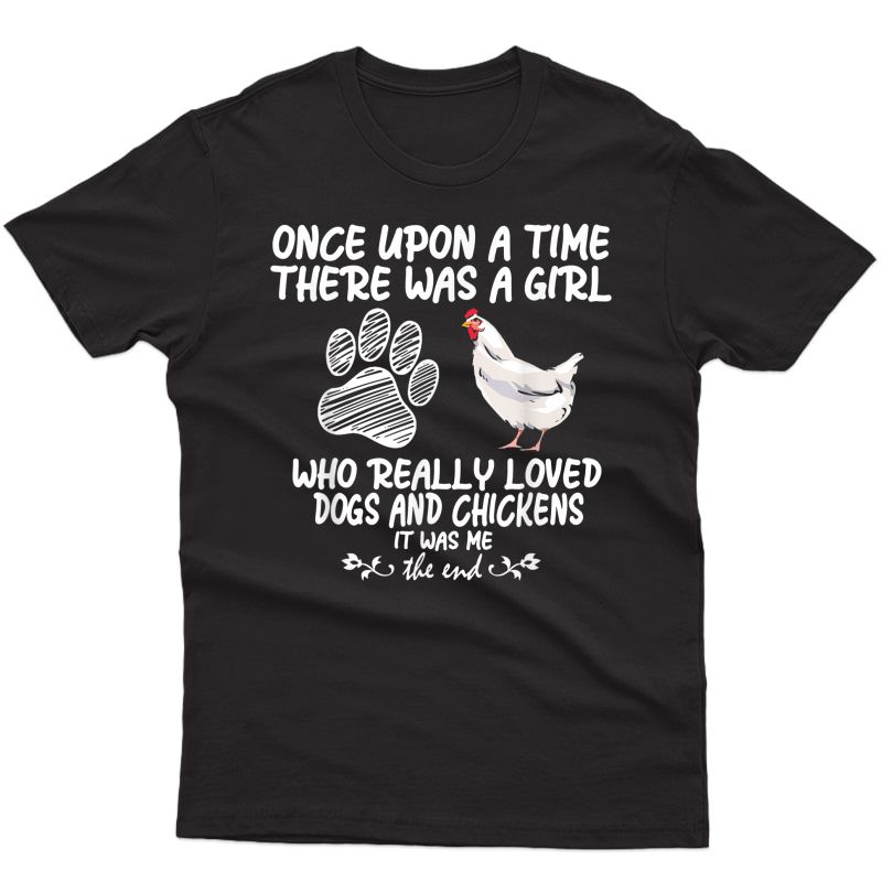 Funny Chicken Shirts For Funny Dog Tee Farmer Girl Dog T-shirt