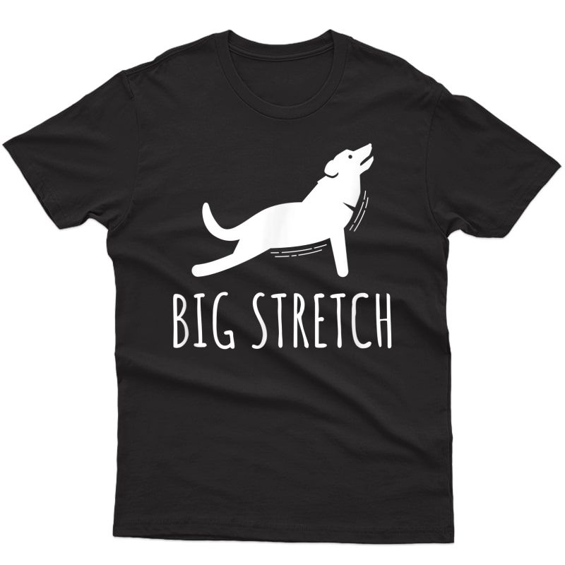 Funny Dog Yoga, Big Stretch Dog Stretching Tee, Namaste Dog T-shirt