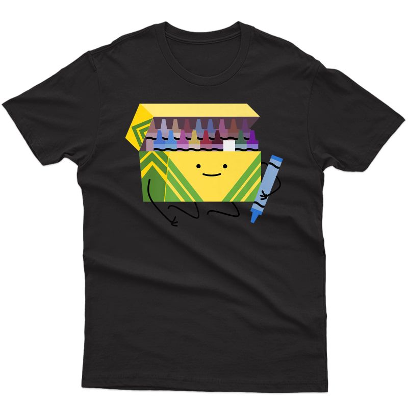 Funny Good Crayon Box Smile Tea Gift Premium T-shirt