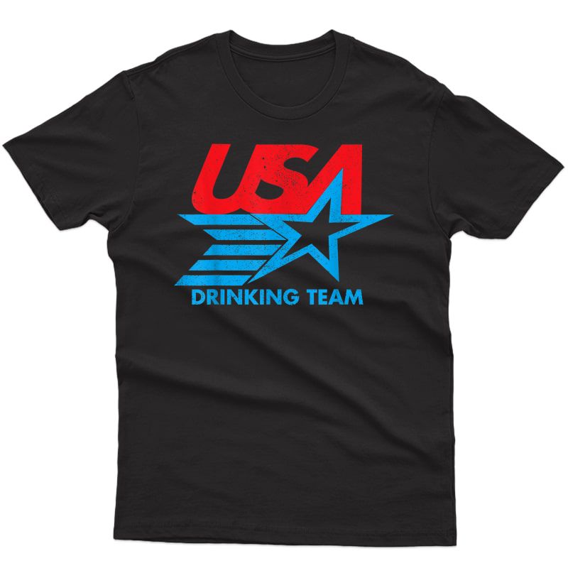 Funny Independence Day T Shirt Usa Drinking Team 4th Of July