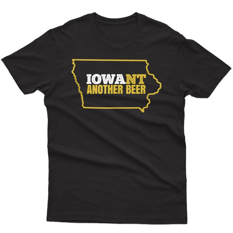 Funny Iowa Beer Shirt-distressed Iowa State Map T Shirt Tank Top