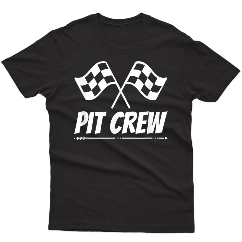 Funny Race Track Pit Crew Racing Mechanic Car Parties T-shirt