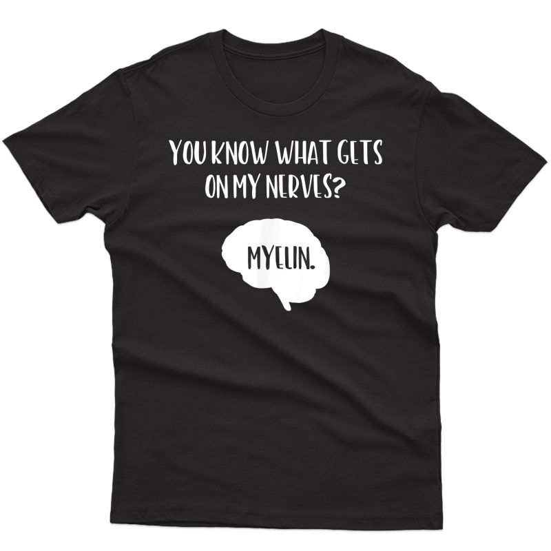 Funny Science T-shirt Neuroscience Tea Brain Pun Tee