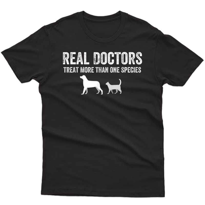Funny Vet Animal Veterinarian Real Doctors Species Gif T-shirt