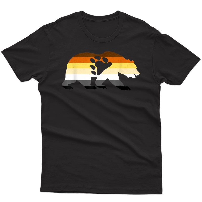 Gay Bear Paw T-shirt - Bear Flag
