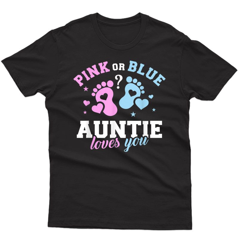 Gender Reveal Auntie Aunt T-shirt