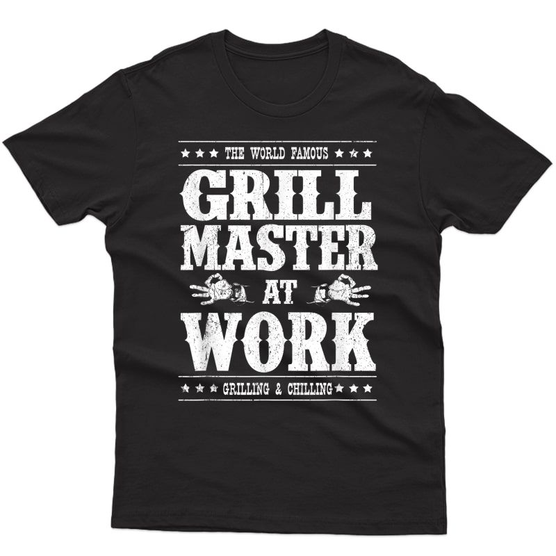 Grill Master Barbecue Bbq Smoker Grillin Dad Grandpa Gifts T-shirt
