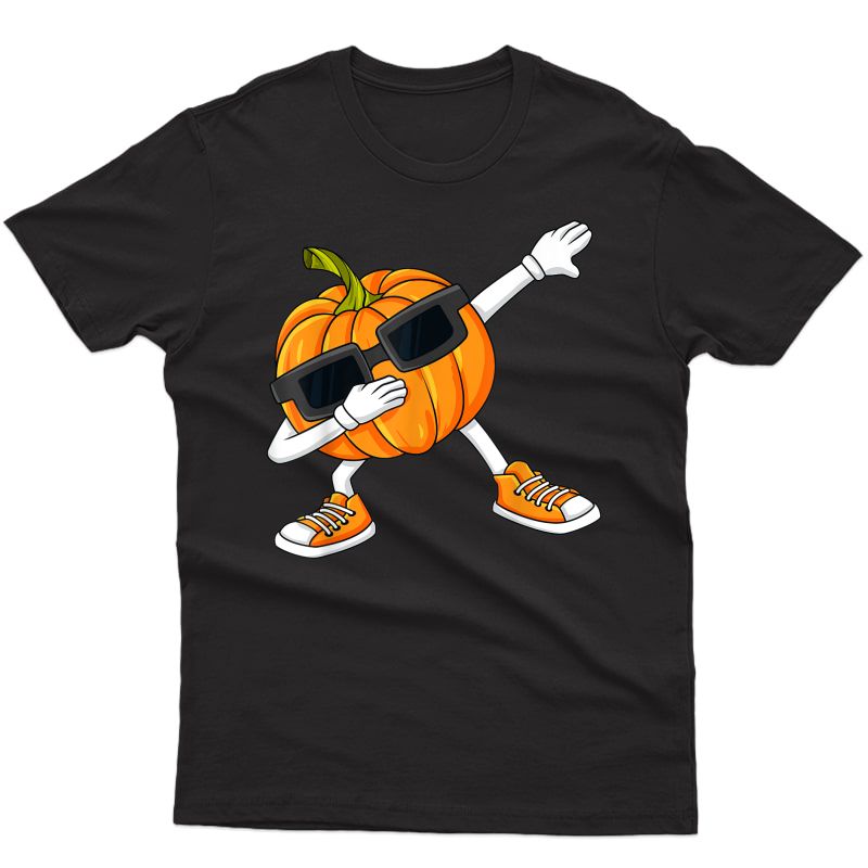 Halloween Dabbing Pumpkin Thanksgiving Day Girls T-shirt