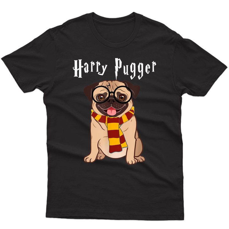 Harry Pugger Magic Wizard Pug Shirt - Funny Dog Tshirt Gift