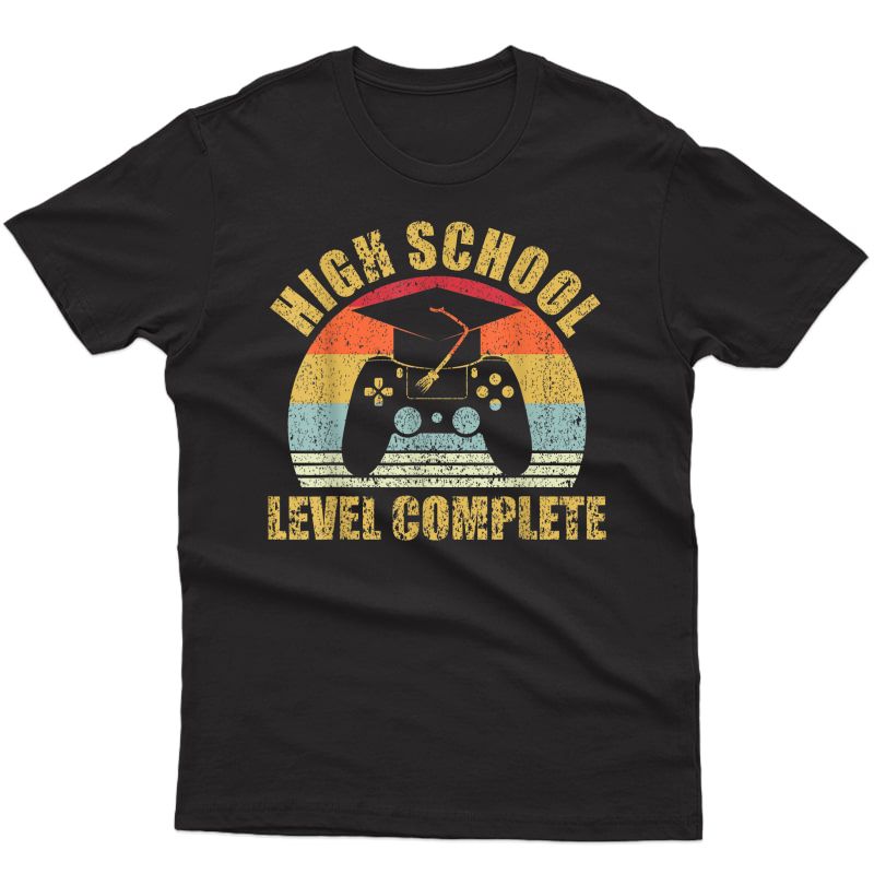 High School Graduation Level Complete Gamer Graduation Gifts T-shirt