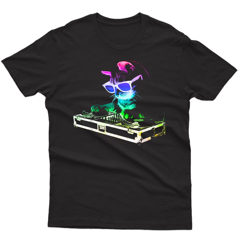 House Cat (rainbow Dj Cat Kitty) T-shirt