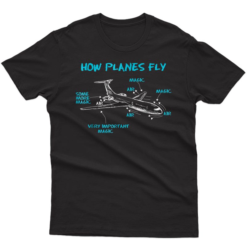 How Planes Fly Funny Aerospace Engineer Engineering T-shirt