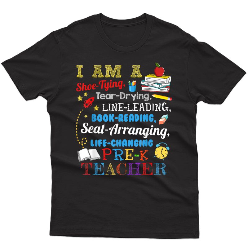 I Am A Shoe-typing Tear-drying Pre-k Tea T Shirt T-shirt