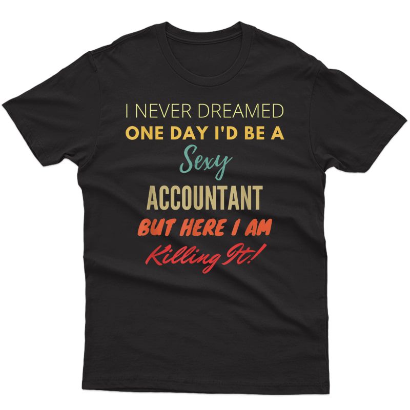 I Never Dreamed One Day I'd Be A Sexy Accountant T-shirt