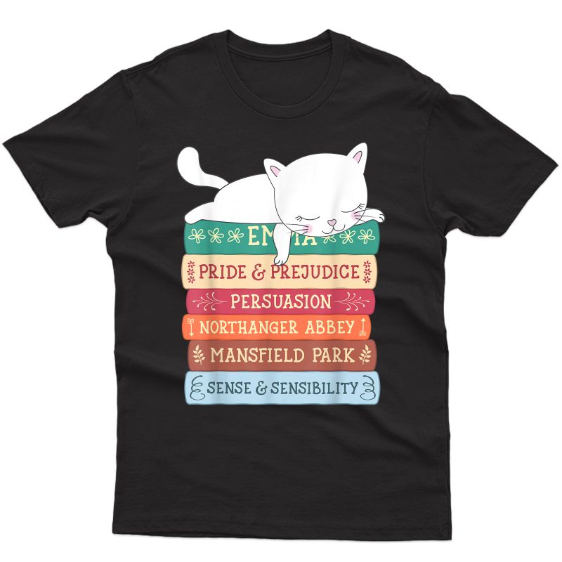  Book Stack - Funny Literary Literature Gift T-shirt