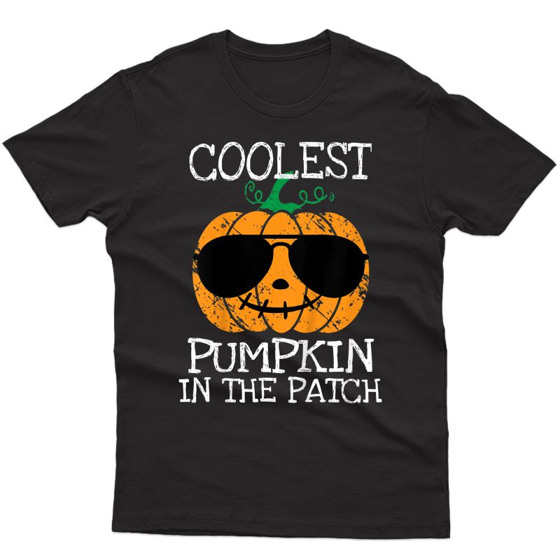  Coolest Pumpkin In The Patch Halloween Costume Gift T-shirt