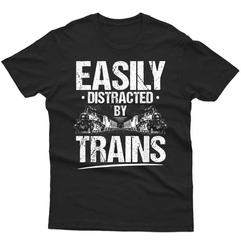 Locomotive Engineer Easily Distracted Train Driver T-shirt
